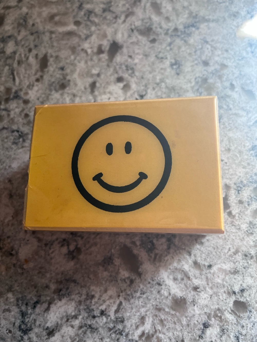 Vintage Yellow Smiley Face Music Box
